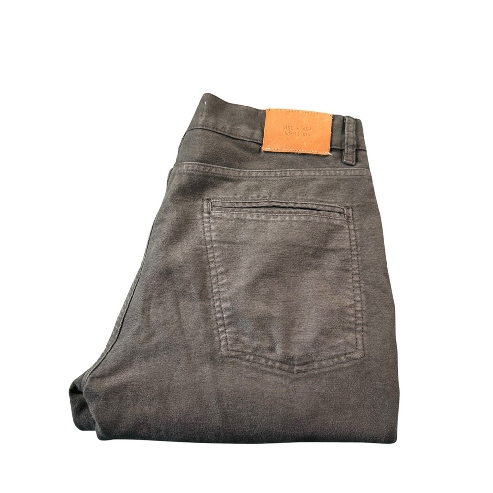 Billy Reid Brown Moleskin Men's Slim Fit 5‎ Pocket Pant Size 30x30